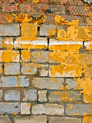 Image showing colored brick wall texture