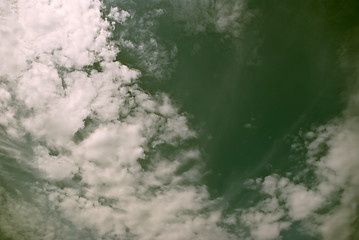 Image showing Beautiful sky with white clouds