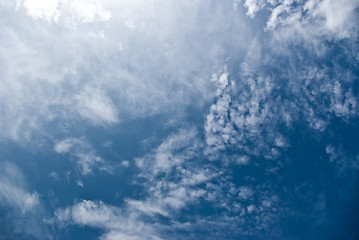 Image showing Beautiful sky with white clouds