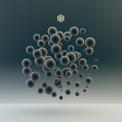 Image showing 3d abstract spheres. Vector illustration. 