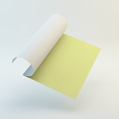 Image showing Blank page template for design layout. 3d vector illustration. 