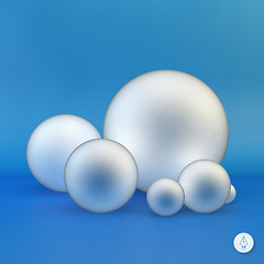 Image showing Spheres. 3D illustration. 