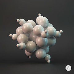 Image showing 3d abstract spheres. Vector illustration. 