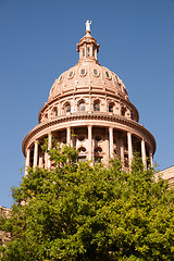 Image showing Capital Building Austin Texas Government Building Blue Skies