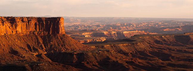 Image showing Sunset Soda Springs Basin Green River Canyonlands National Park