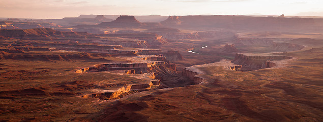 Image showing Sunset Soda Springs Basin Green River Canyonlands National Park