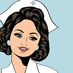 Image showing Beautiful friendly and confident nurse 