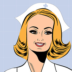 Image showing Beautiful friendly and confident nurse 