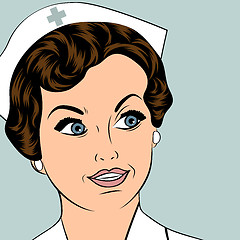 Image showing Beautiful friendly and confident nurse 