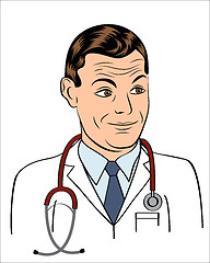 Image showing friendly doctor smiling