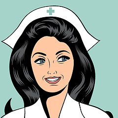 Image showing Beautiful friendly and confident nurse 