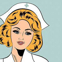 Image showing Beautiful friendly and confident nurse 