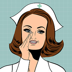 Image showing Beautiful friendly and confident nurse 