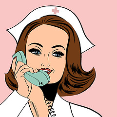 Image showing Beautiful friendly and confident nurse 