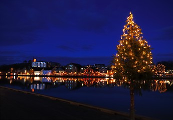 Image showing Christmas tree in Tonsberg.