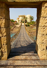 Image showing The rope bridge