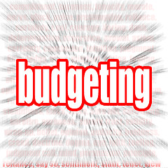 Image showing Budgeting word cloud