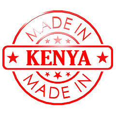 Image showing Made in Kenya red seal