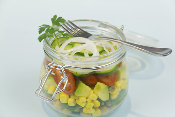 Image showing Jar Of Salad