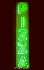 Image showing Retro look Pizza sign