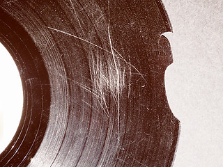 Image showing Retro look Scratched record