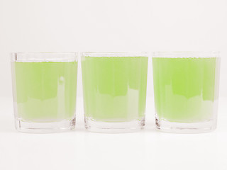 Image showing Green apple juice