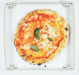 Image showing Margherita pizza carton