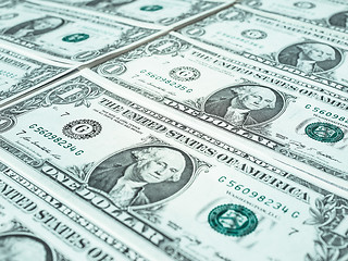 Image showing Dollar notes 1 Dollar