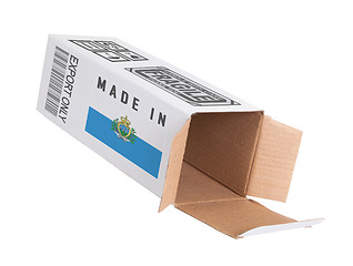 Image showing Concept of export - Product of San Marino