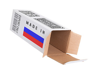 Image showing Concept of export - Product of Russia