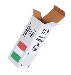 Image showing Concept of export - Product of Italy