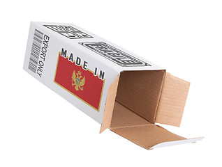 Image showing Concept of export - Product of Montenegro