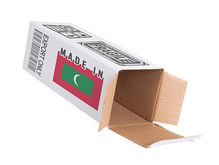 Image showing Concept of export - Product of the Maldives