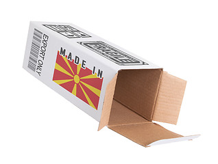 Image showing Concept of export - Product of Macedonia