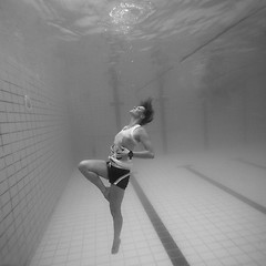 Image showing Underwater in a pool