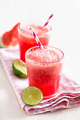 Image showing Watermelon and lime drink