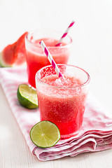 Image showing Watermelon and lime drink