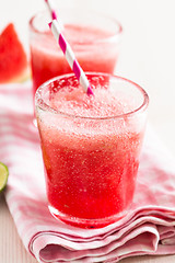 Image showing Watermelon and lime drink