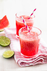 Image showing Watermelon and lime drink