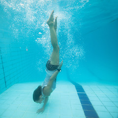 Image showing Underwater in a pool