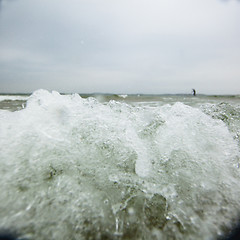 Image showing Baltic sea on a stormy day