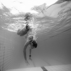 Image showing Underwater in a pool