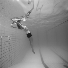 Image showing Underwater in a pool