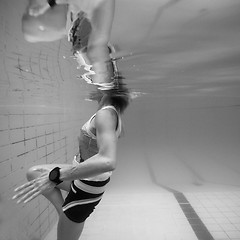 Image showing Underwater in a pool