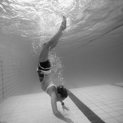 Image showing Underwater in a pool