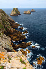 Image showing Atlantic coast in Brittany