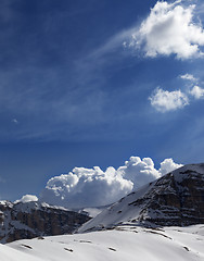 Image showing Mountains in sunny day