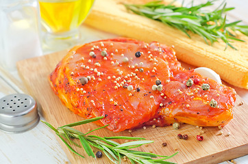 Image showing raw steak 