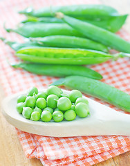 Image showing green peas