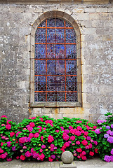 Image showing Church window in Brittany